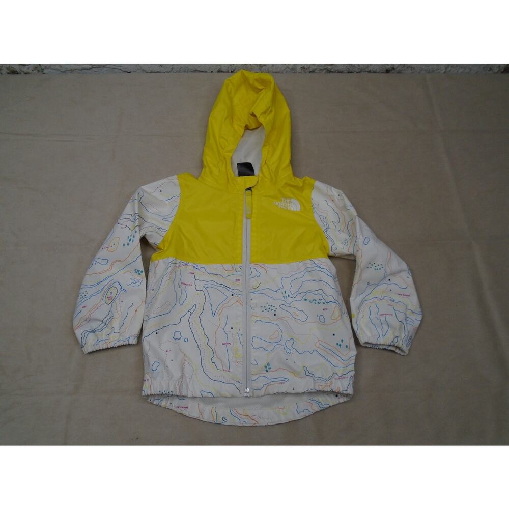 Infants North Face Lightweight Jacket Hooded Yellow Windbreaker Full Zip 18-24M